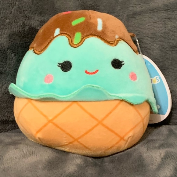 Kellytoy Squishmallow Maya Mint Ice Cream Sundae Plush Toy Stuffed Animal 5” - Picture 2 of 9